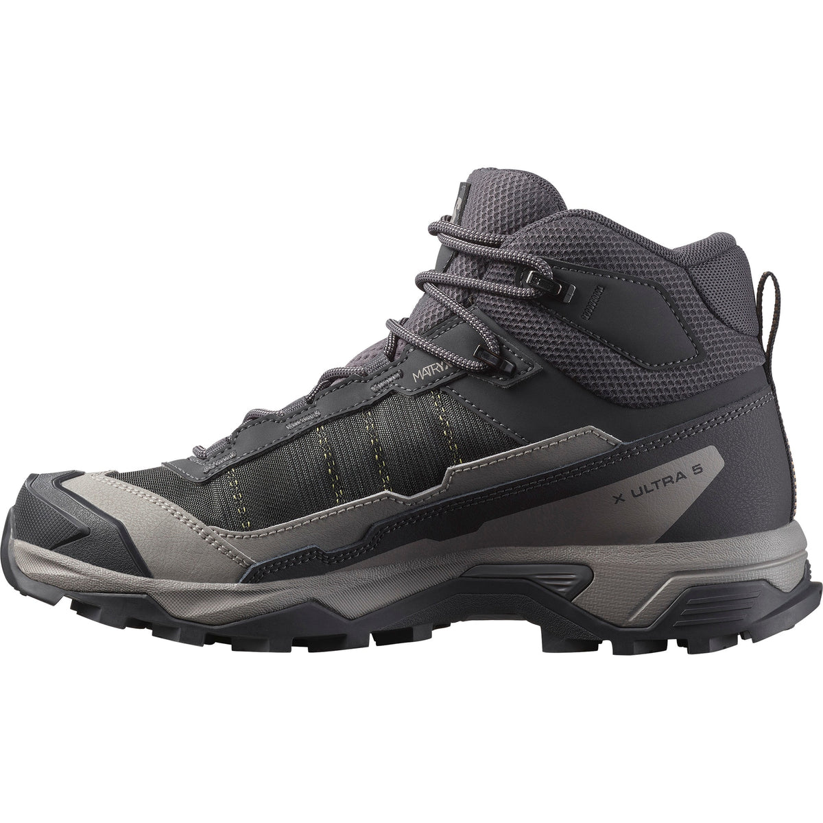 Womens X Ultra 5 Mid GTX Boot-Hiking Boots-Salomon-Nine Iron / Gull / Soft Clay-Mountain Sports
