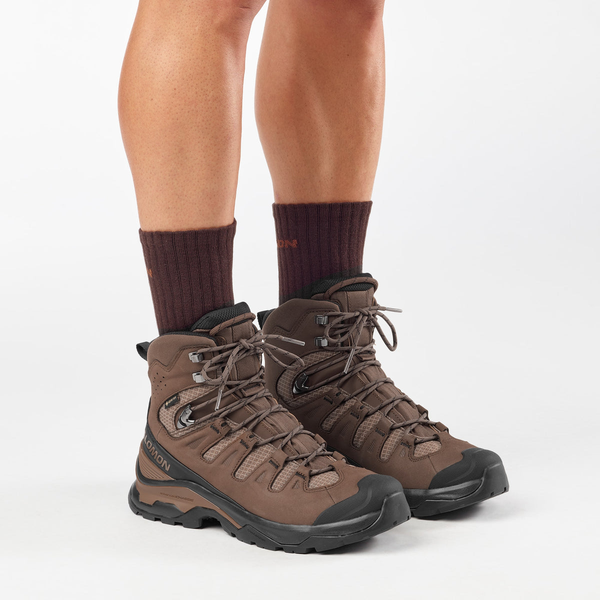 Mens Quest 5 GTX-Hiking Boots-Salomon-Dark Earth/Black/Dark Earth-Mountain Sports