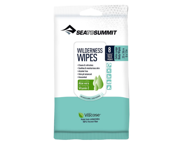 Compact Wilderness Wipes-Personal Hygiene-Sea to Summit-8 Pack-Mountain Sports