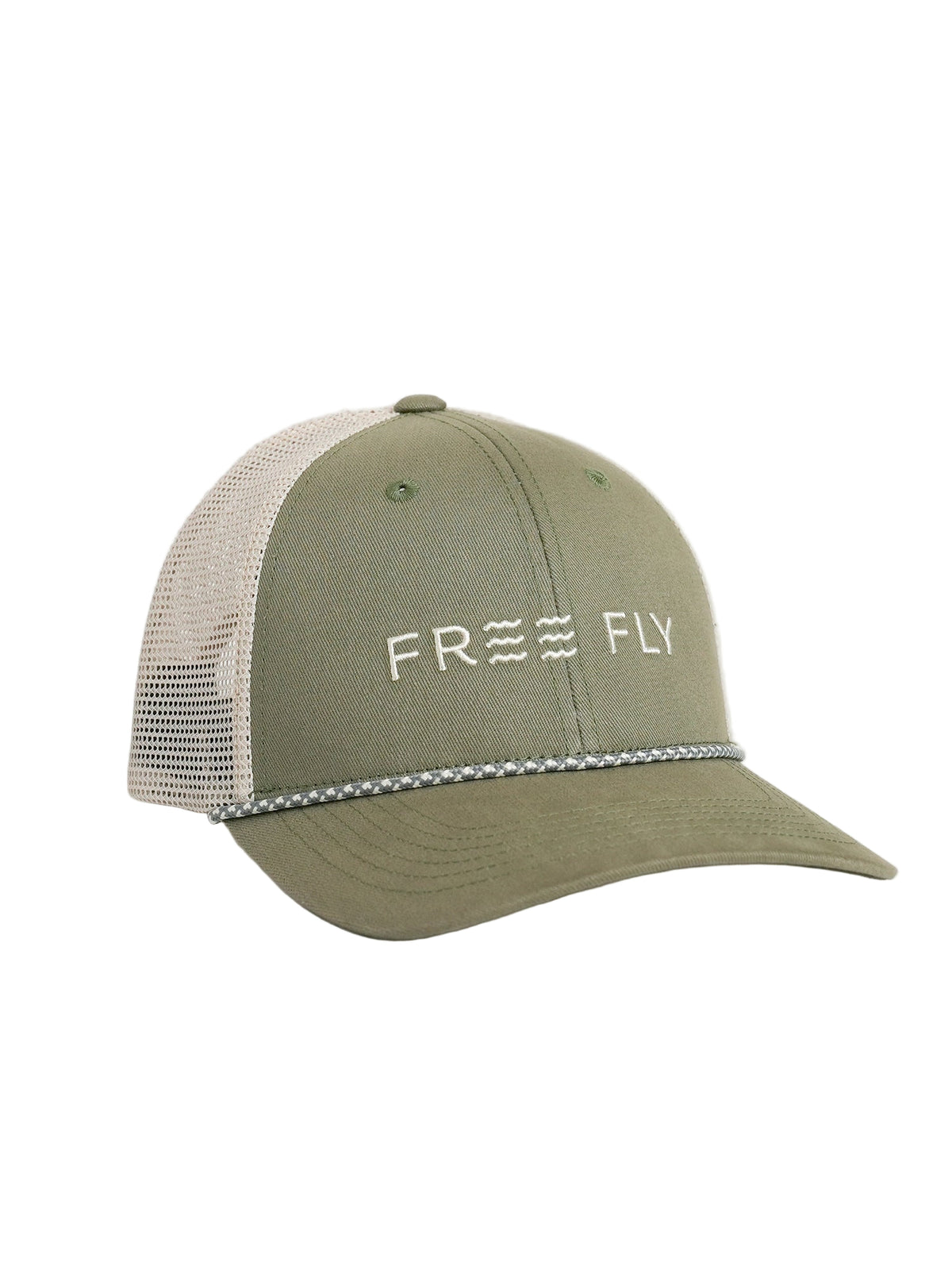 Straightaway Trucker Hat-Hats-Free Fly-Capers Green-Mountain Sports