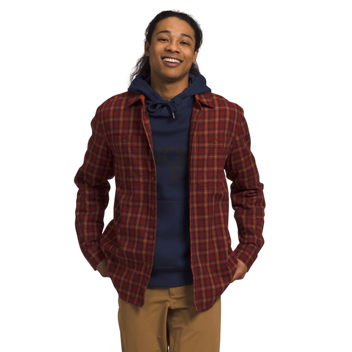 Mens Arroyo Lightweight Flannel-Flannel Shirts-The North Face-Brandy Brown SM Icon Plaid 2-Mountain Sports