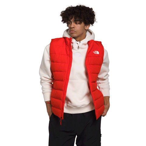 Mens Aconcagua 3 Vest-Vests-The North Face-Fiery Red-Mountain Sports