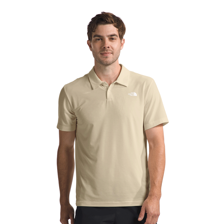 Mens Adventure Polo-Shirts-The North Face-Gravel-Mountain Sports
