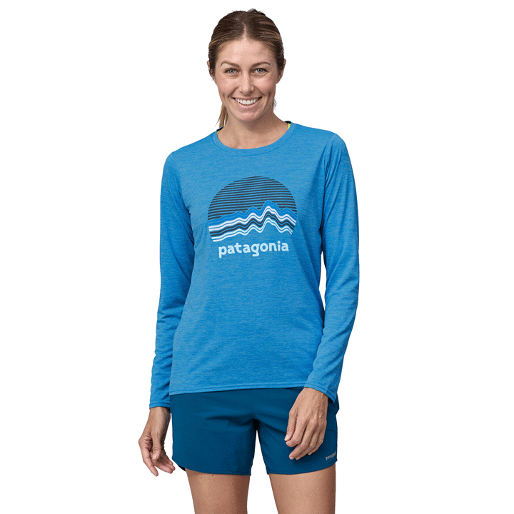 Patagonia Long-Sleeved Capilene Cool Daily Graphic Shirt Womens