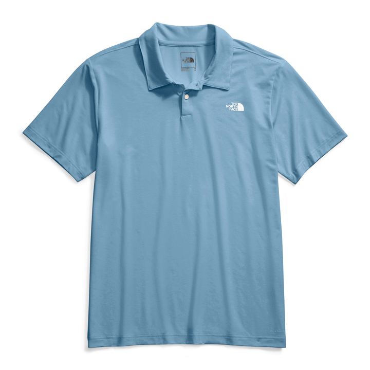 Mens Adventure Polo-Shirts-The North Face-Steel Blue-Mountain Sports