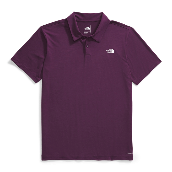 Mens Adventure Polo-Shirts-The North Face-Black Currant Purple-Mountain Sports