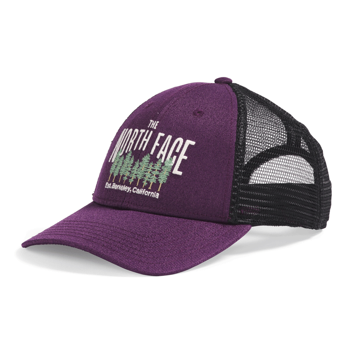 Unisex Embroidered Mudder Trucker-Hats-The North Face-Black Currant Purple/Heritage Graphic-Mountain Sports