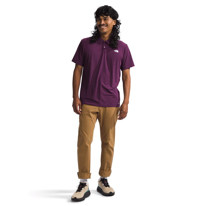 Mens Adventure Polo-Shirts-The North Face-Gravel-Mountain Sports