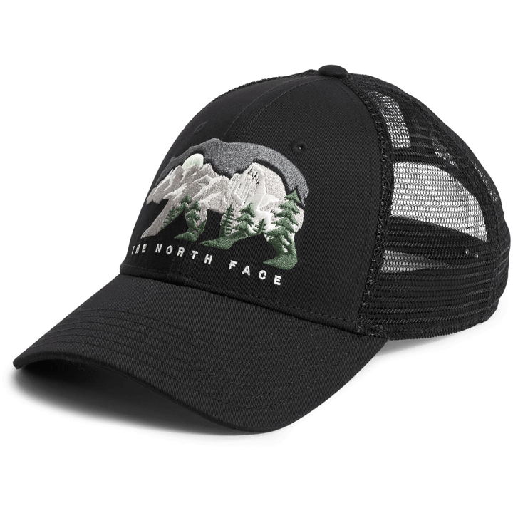 Unisex Embroidered Mudder Trucker-Hats-The North Face-TNF Black/Bear Graphic-Mountain Sports