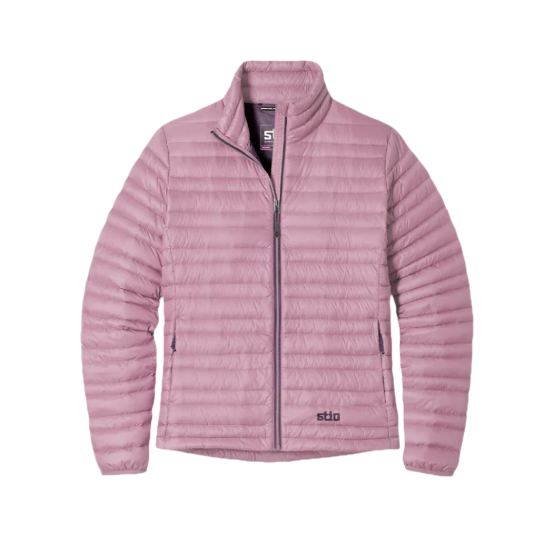 Womens Pinion Down Sweater-Down Sweaters-Stio-Berry Smoke-Mountain Sports