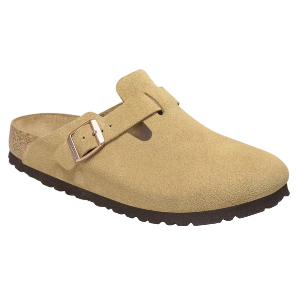 Birkenstock Boston Suede Leather Clogs (Original Footbed