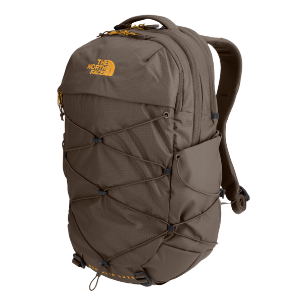 north face borealis backpack coral Women's in TNF Black Heather & Burnt Metallic by The TNF Black Heather & Burnt Coral Metallic plenty of zip pockets Tas Light Pink North Face