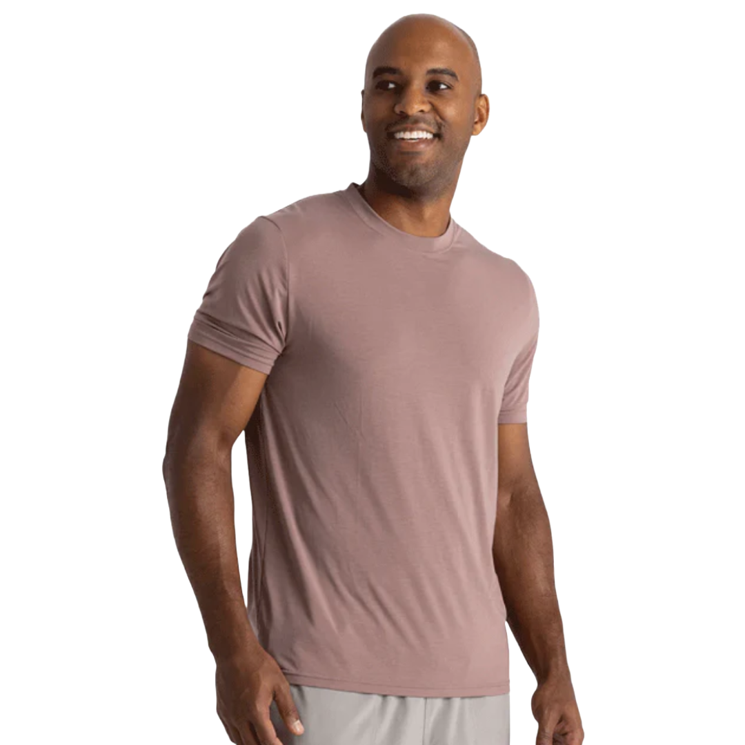 Men's Elevate Lightweight Tee-Short Sleeve Shirts-Free Fly-Fig-Mountain Sports
