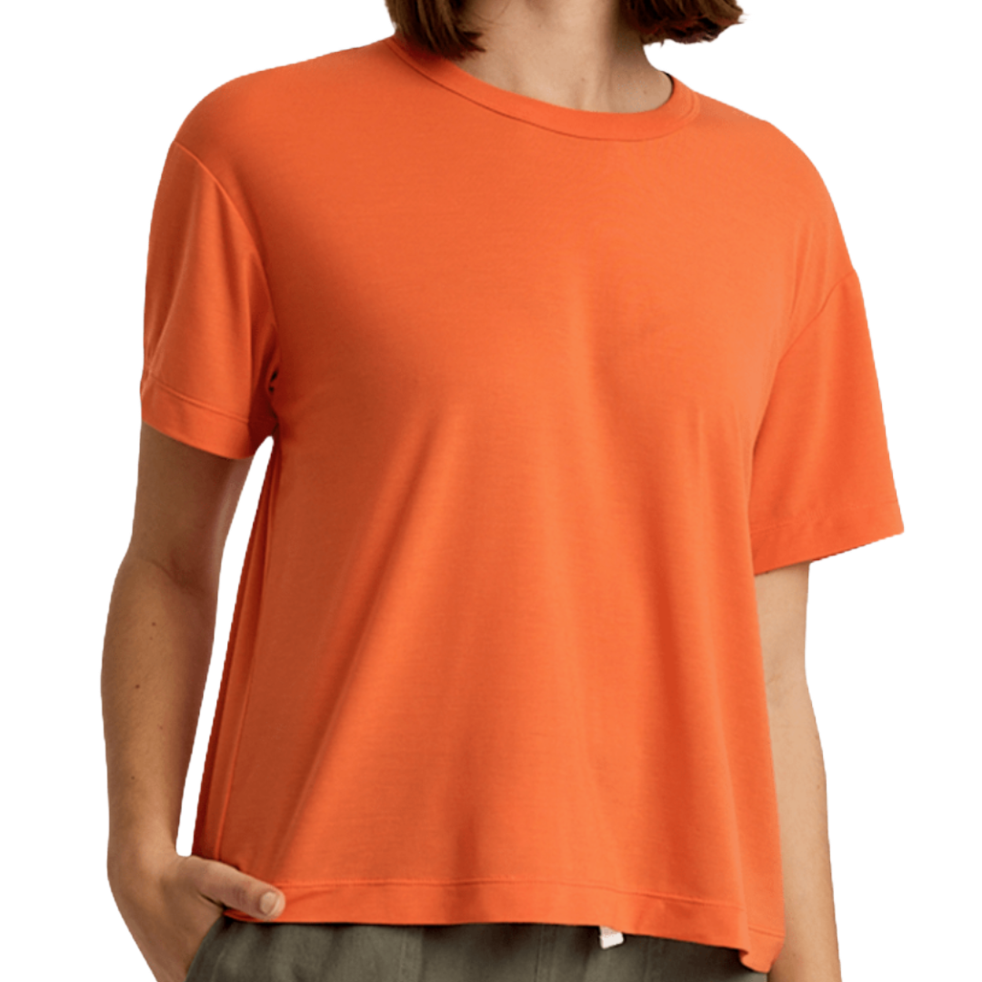 Womens Elevate Lightweight Tee-Short Sleeve Shirts-Free Fly-Tigerlily-Mountain Sports