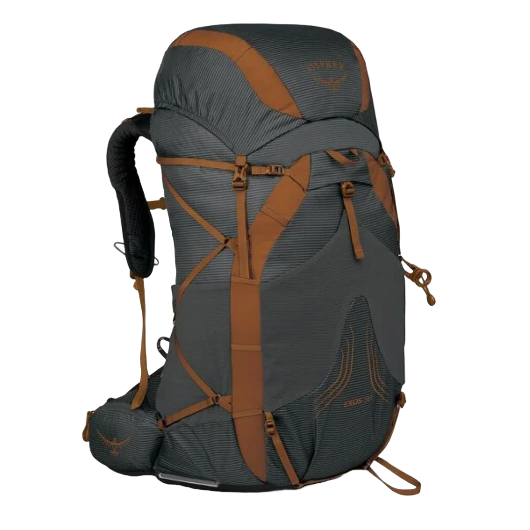 Mens EXOS 58 Backpack-Backpacks-Osprey-Dark Charcoal-Mountain Sports