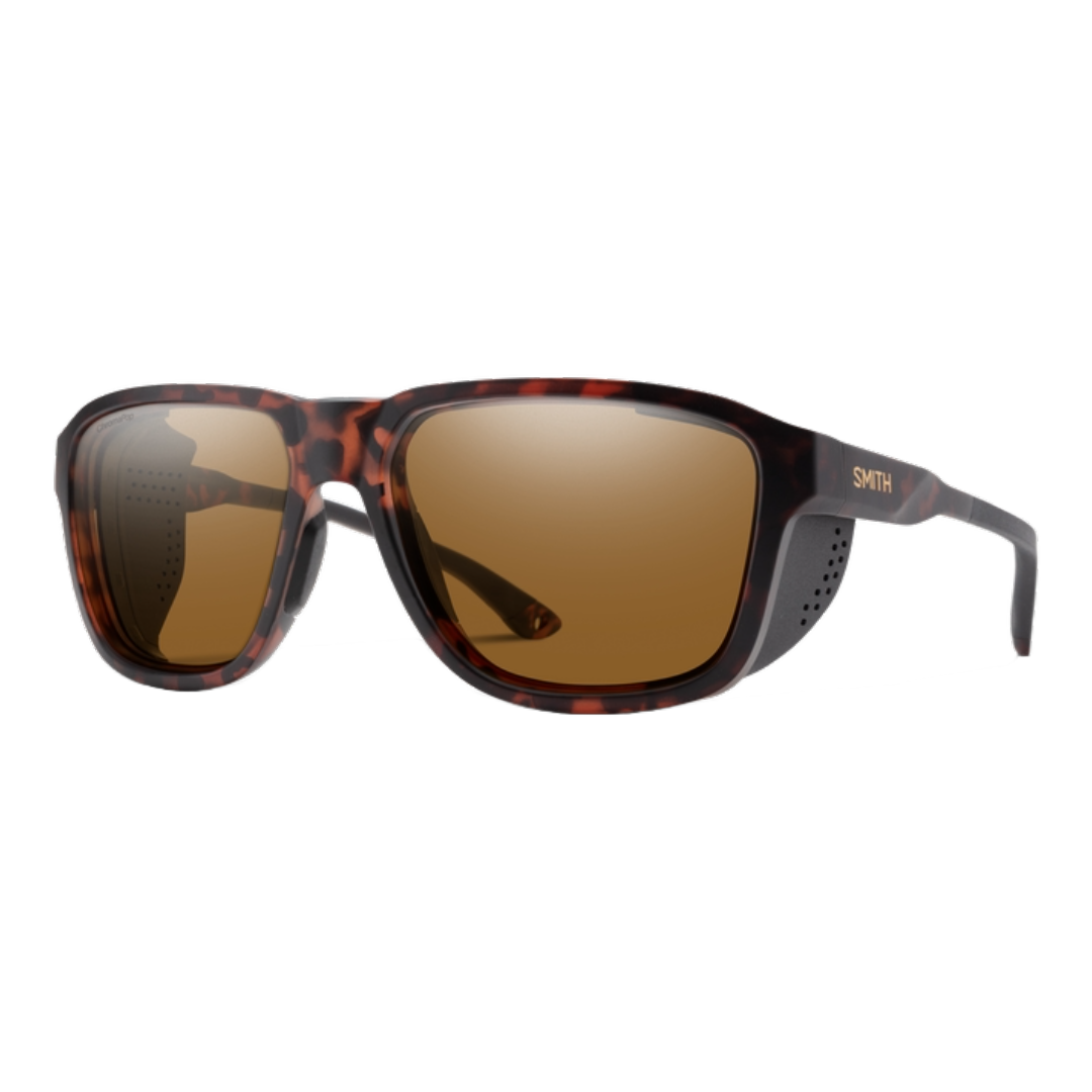 Embark Sunglasses-Sunglasses-Smith Optics-Matte Tortoise + ChromaPop Glass Polarized Brown Lens-Mountain Sports