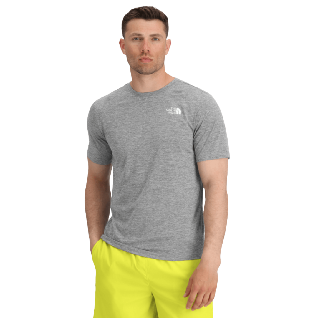 Mens 24/7 Short Sleeve Shirt-Short Sleeve Shirts-The North Face-TNF MD Grey Heather-Mountain Sports