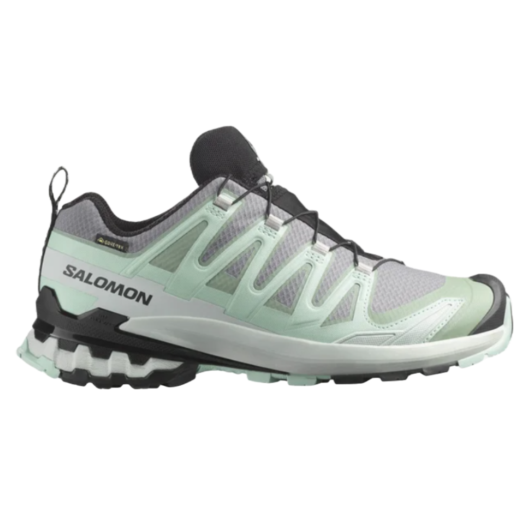 Womens XA Pro 3D GTX v9-Trail Running Shoes-Salomon-Quiet Shade / Lily Pad / Blue Haze-Mountain Sports