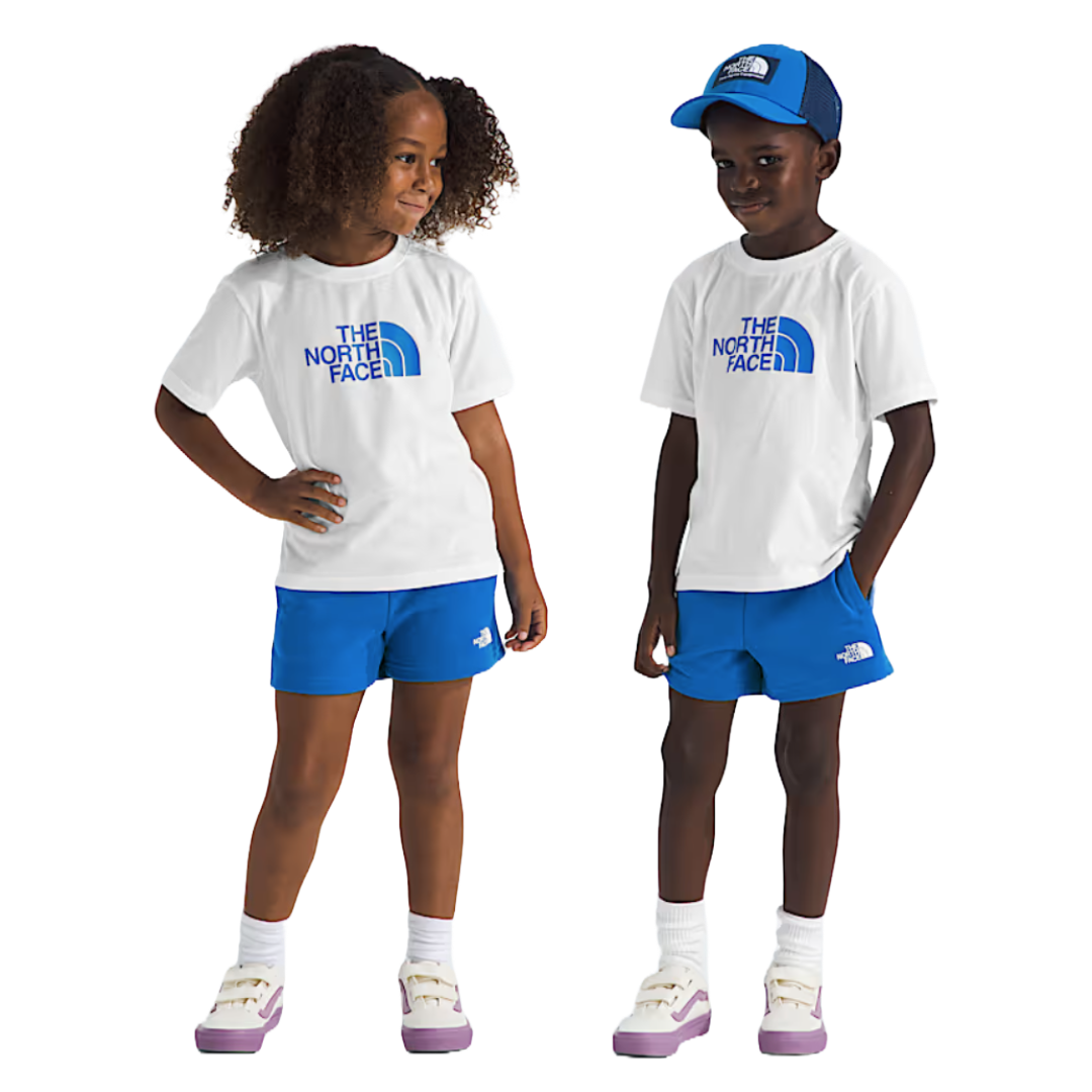 Kids Cotton Summer Set - Graphic-Clothing Sets-The North Face-TNF White/Hero Blue-Mountain Sports