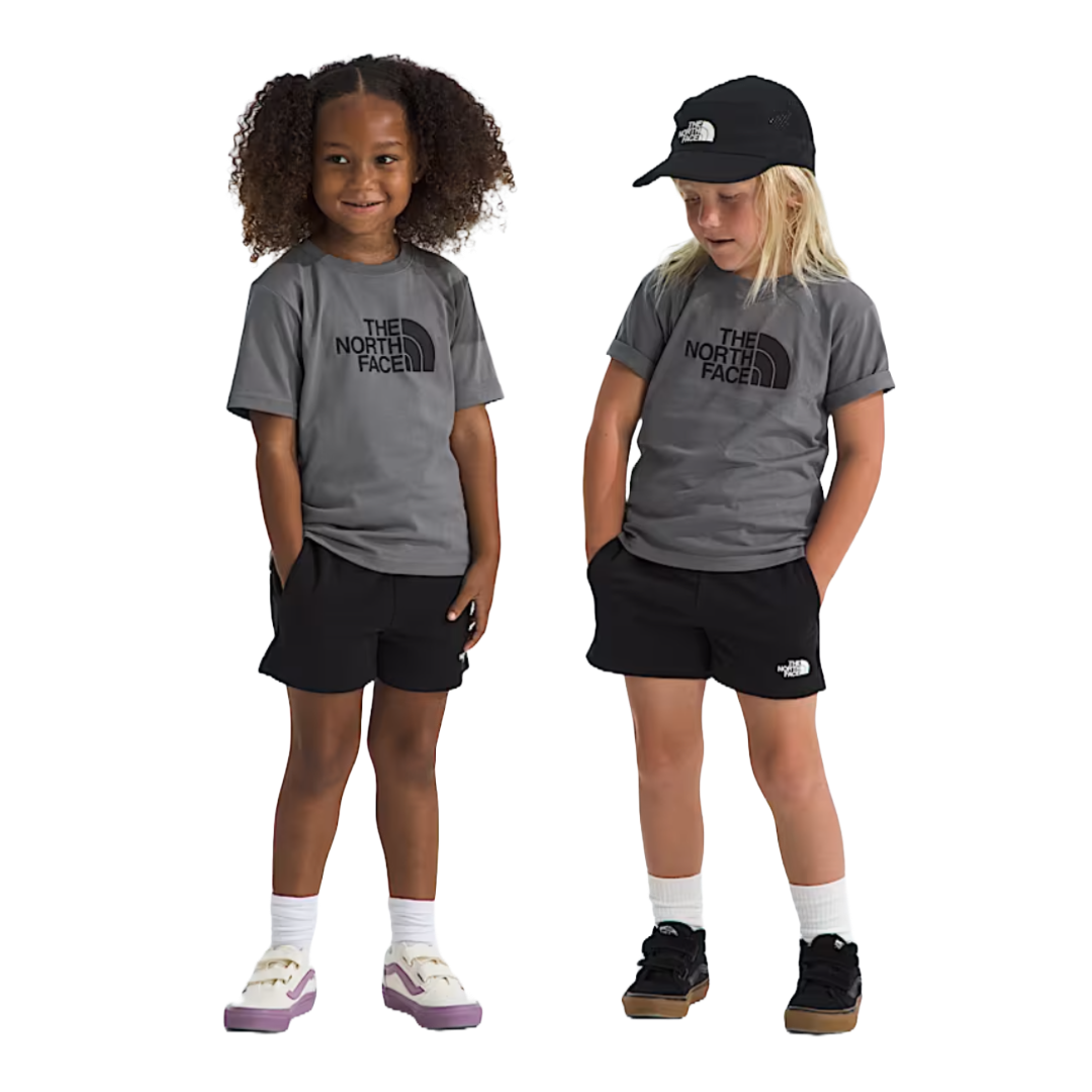 Kids Cotton Summer Set - Graphic-Clothing Sets-The North Face-Smoked Pearl/TNF Black-Mountain Sports
