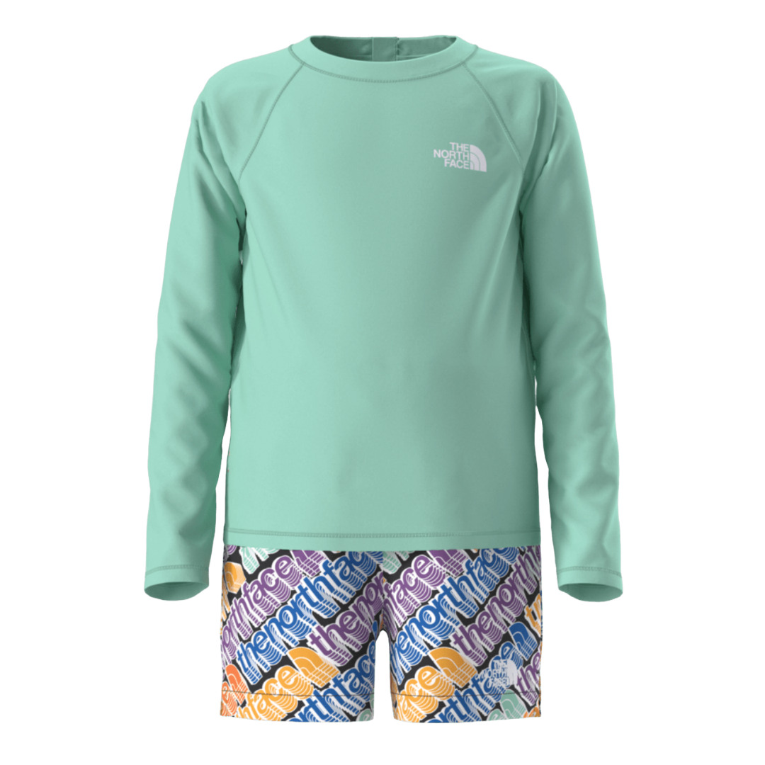 Kids Class V Pathfinder Set-Clothing Sets-The North Face-Bright Foam/Bright Foam Diagonal Logo Multi Print-Mountain Sports