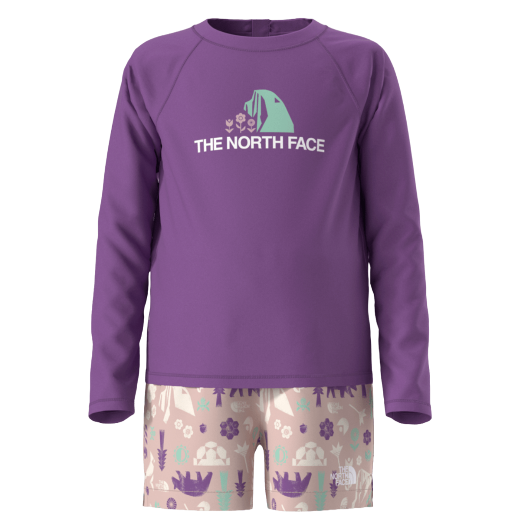 Kids Class V Pathfinder Set-Clothing Sets-The North Face-Grape/Pink Moss Multi Pitch SM Print-Mountain Sports