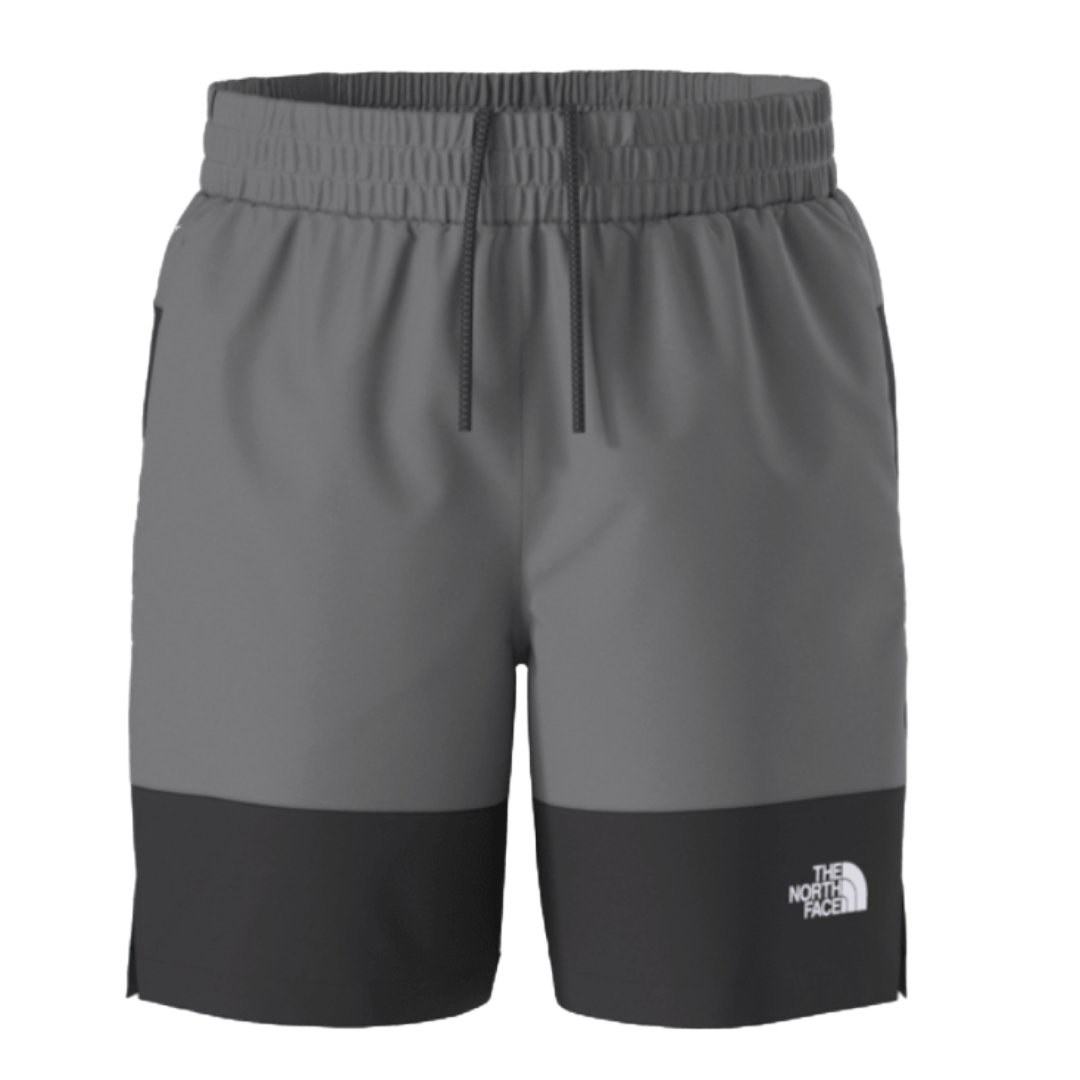 Boys Class V Pathfinder Pull-On Short-Shorts-The North Face-Smoked Pearl TNF Topo Phantom Print/TNF Black TNF Topo Phantom Print-Mountain Sports