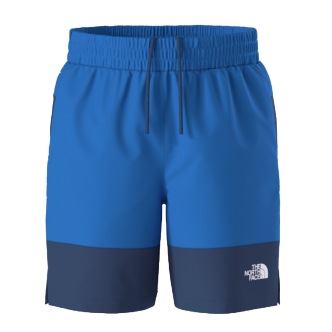 Boys Class V Pathfinder Pull-On Short-Shorts-The North Face-Hero Blue TNF Topo Phantom Print/Estate Blue TNF Topo Phantom Print-Mountain Sports