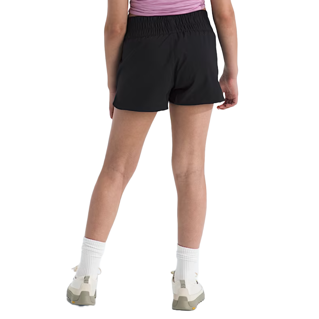Girls Never Stop Movn Short-Shorts-The North Face-Estate Blue Florescent Floral Print-Mountain Sports