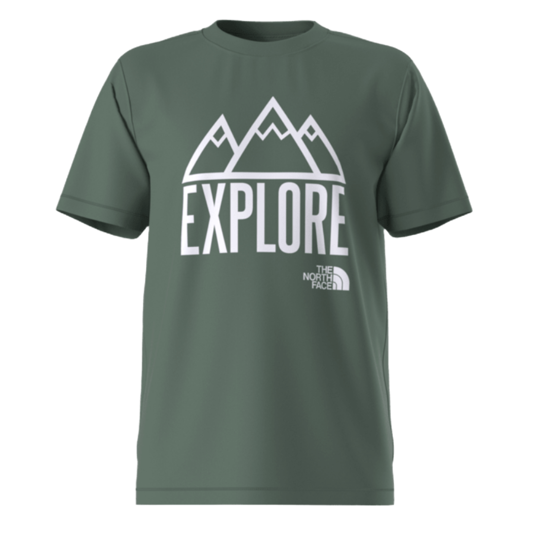 Teen Adventure S/S Graphic Tee-Short Sleeve Shirts-The North Face-Duck Green-Mountain Sports
