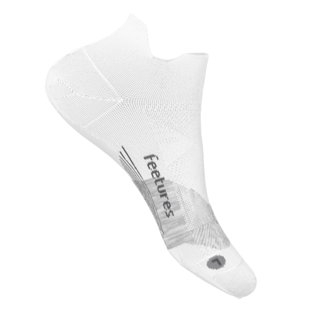 Elite Ultra Light No Show Tab Socks-Socks & Underwear-Feetures-White-Mountain Sports