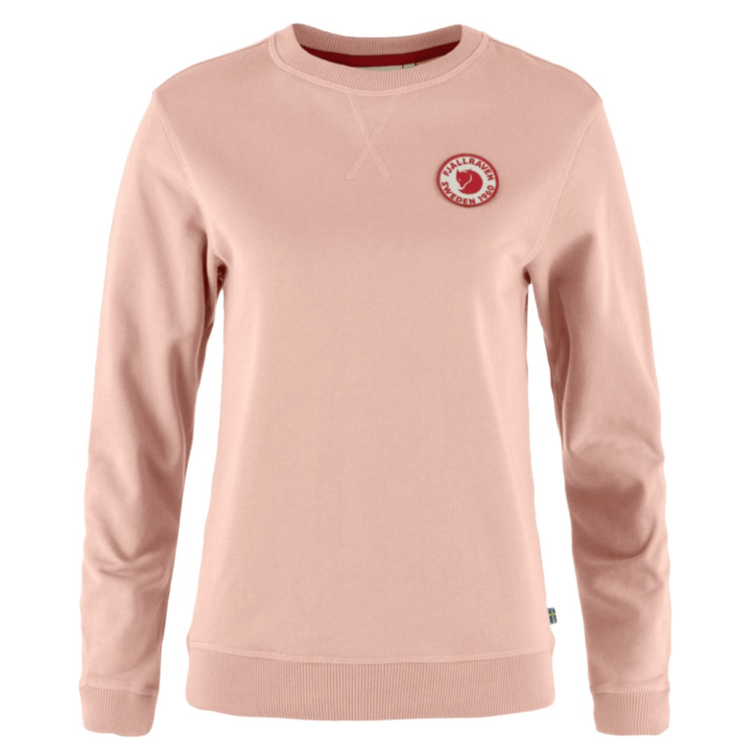 Womens 1960 Logo Badge Sweater-Sweaters-Fjallraven-Chalk Rose-Mountain Sports
