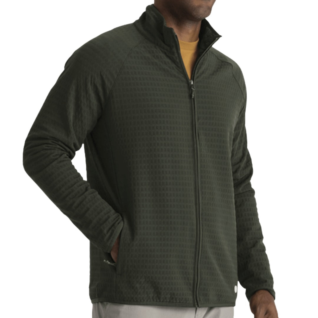 Mens Gridback Fleece Jacket-Fleece Jackets-Free Fly-Dark Forest-Mountain Sports