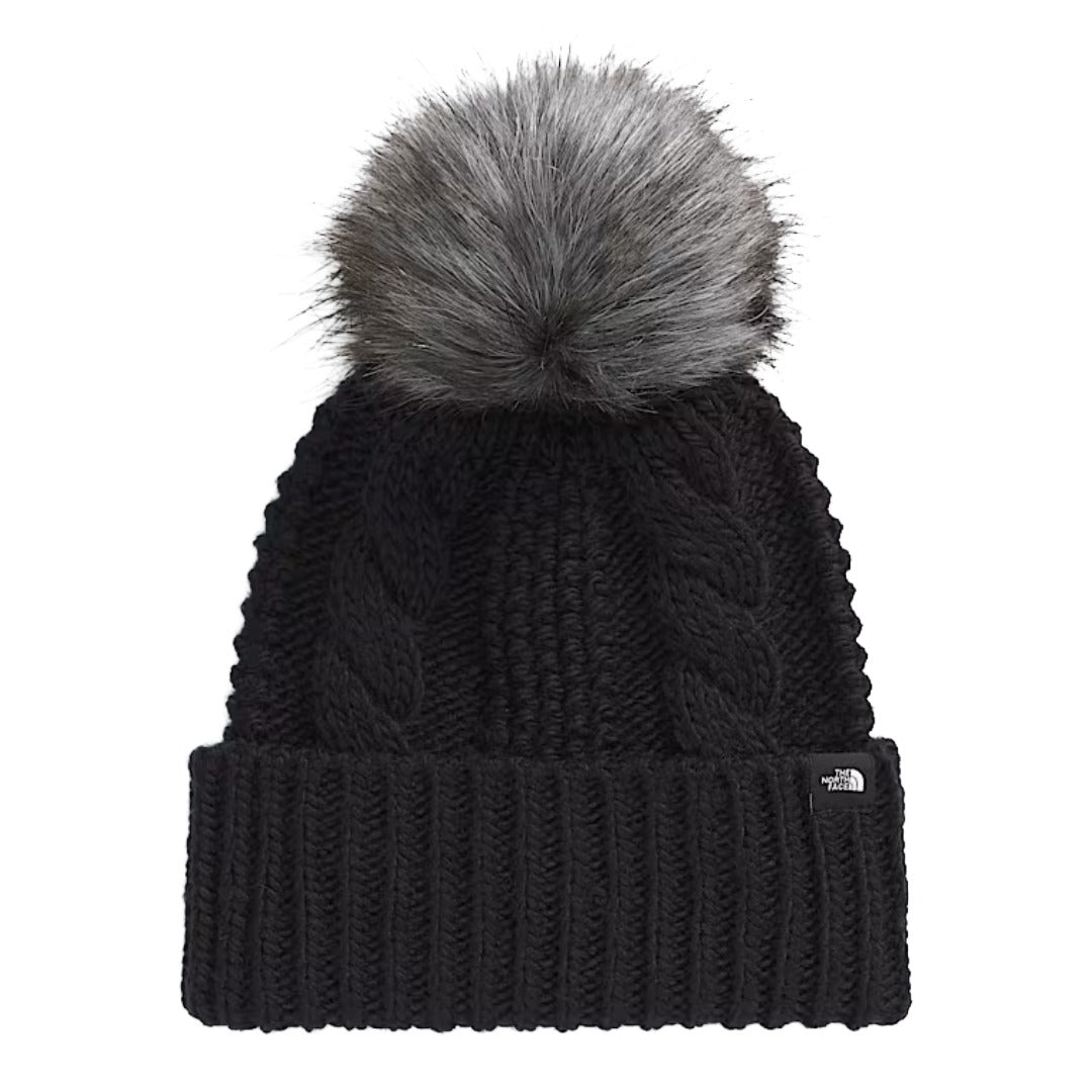 Kids' Oh Mega Fur Pom Beanie-Beanies-The North Face-White Dune-Mountain Sports