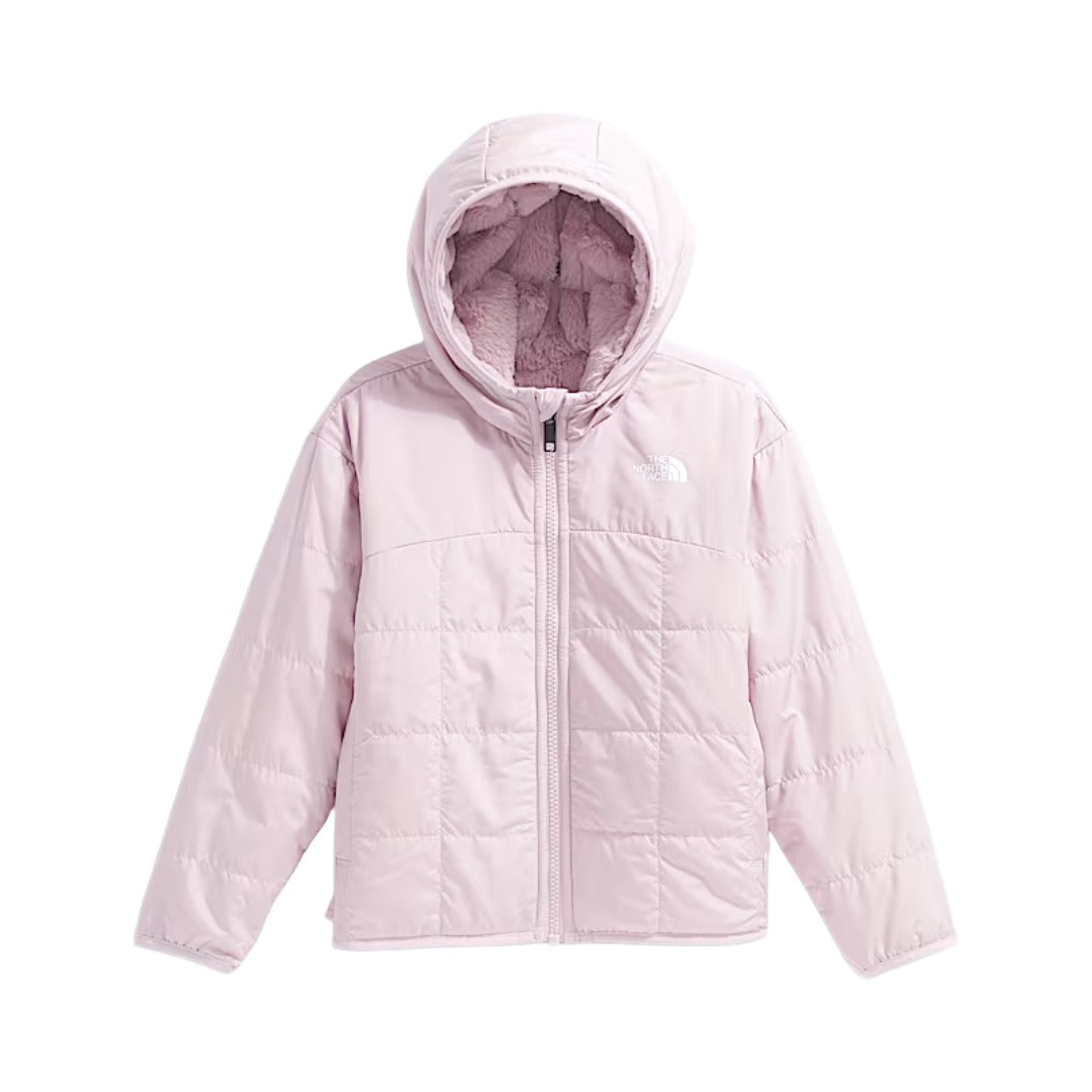 Kids Girls' Reversible Shasta Full Zip Hooded Jacket-Jackets-The North Face-Pale Blossom-Mountain Sports