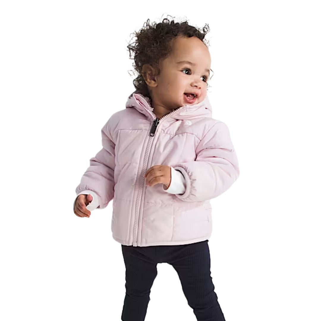 Baby Girls' Reversible Shasta Full Zip Hooded Jacket-Jackets-The North Face-Pale Blossom-Mountain Sports