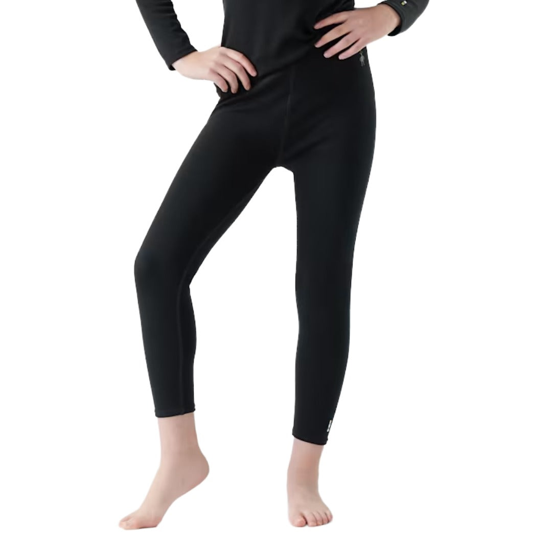Kids Classic Thermal Merino Base Layer Bottom-Base Layers-Smartwool-Black-Mountain Sports