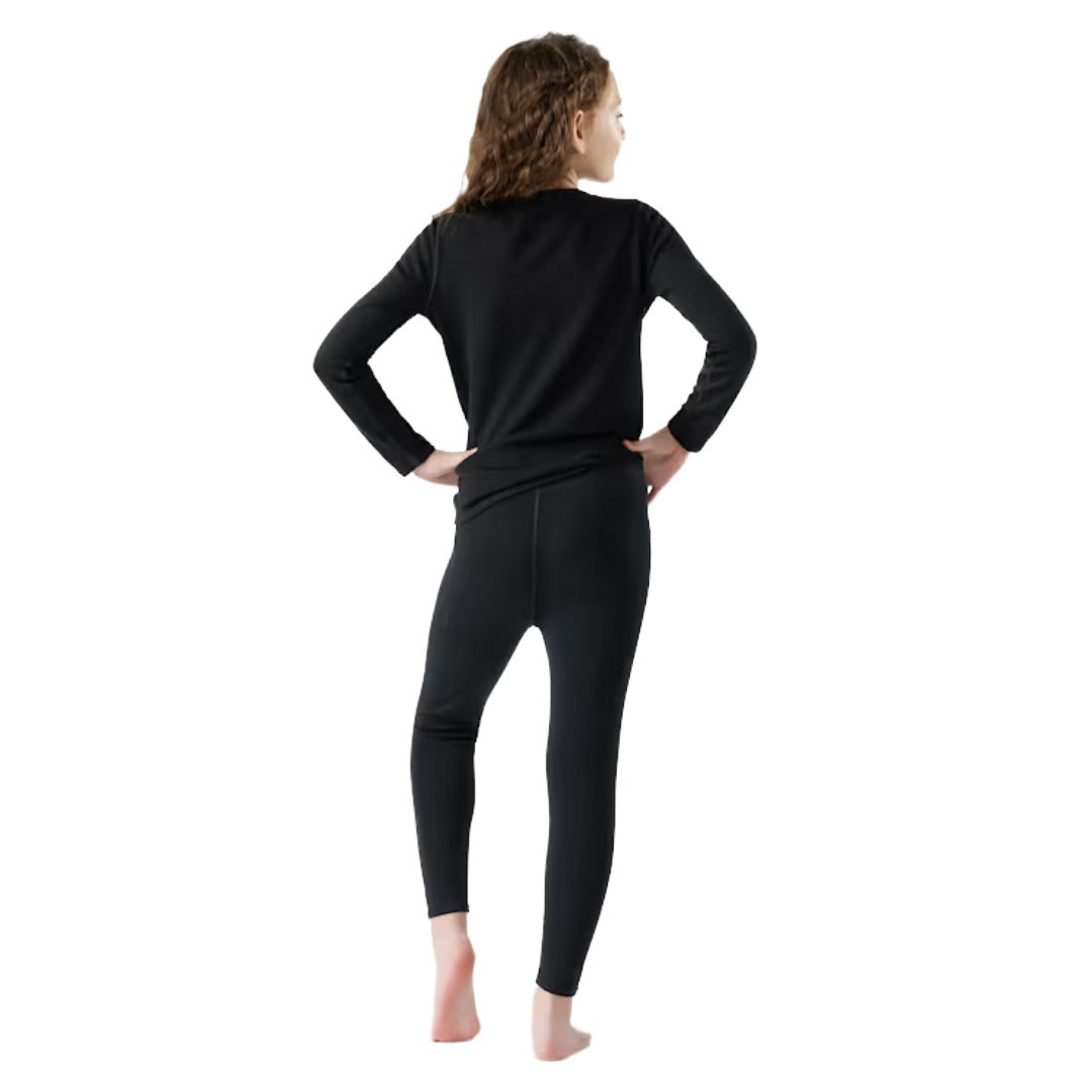 Kids Classic Thermal Merino Base Layer Bottom-Base Layers-Smartwool-Black-Mountain Sports