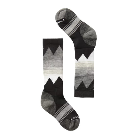 Kids Ski Light Cushion Over-The-Calf Socks-Socks & Underwear-Smartwool-Black-Mountain Sports