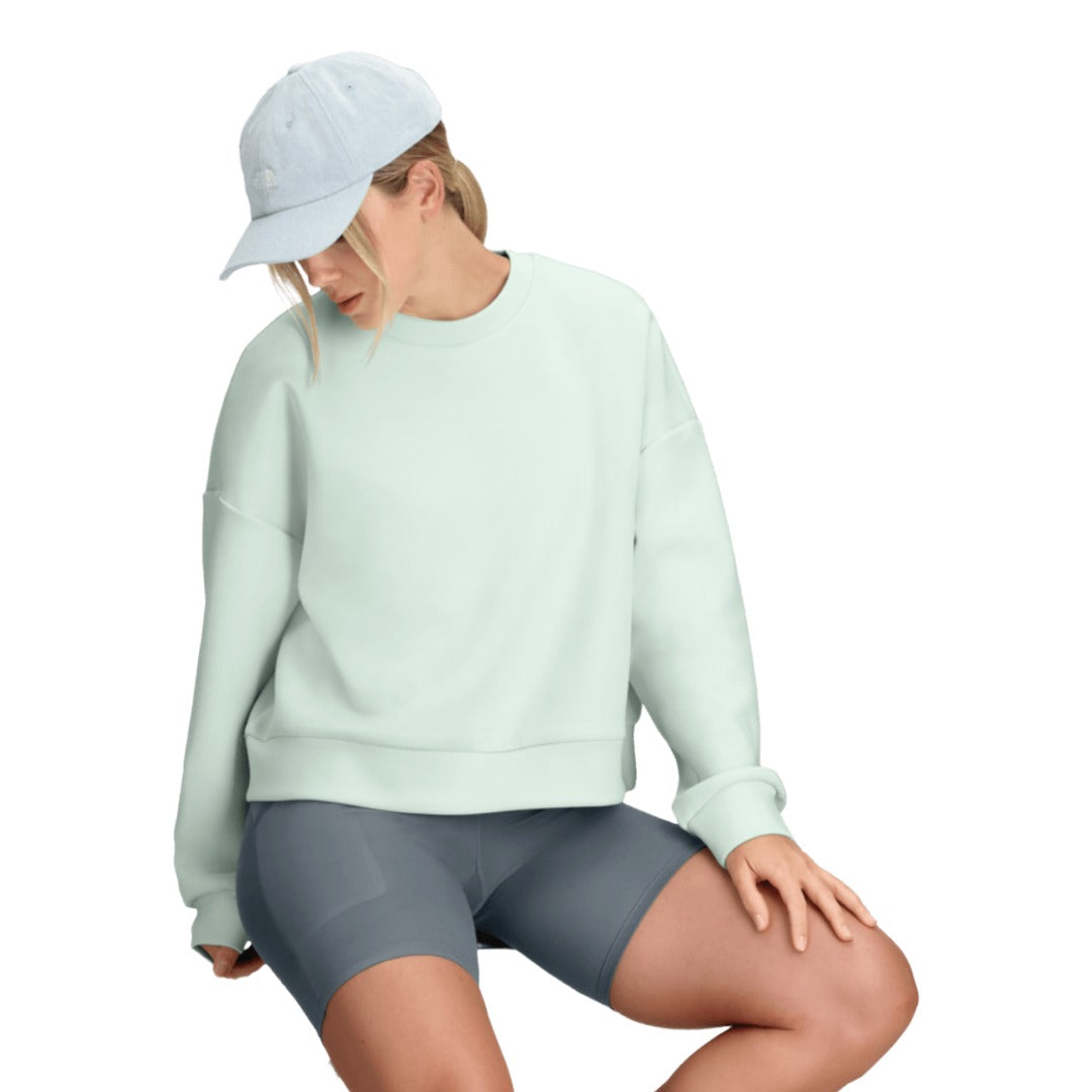 Womens Jaida Crew-Sweatshirts-The North Face-Opal Frost-Mountain Sports