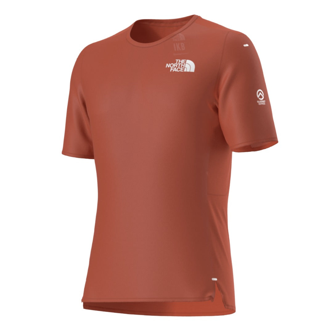 Mens Summit High Trail S/S Shirt-Short Sleeve Shirts-The North Face-Lava Red-Mountain Sports