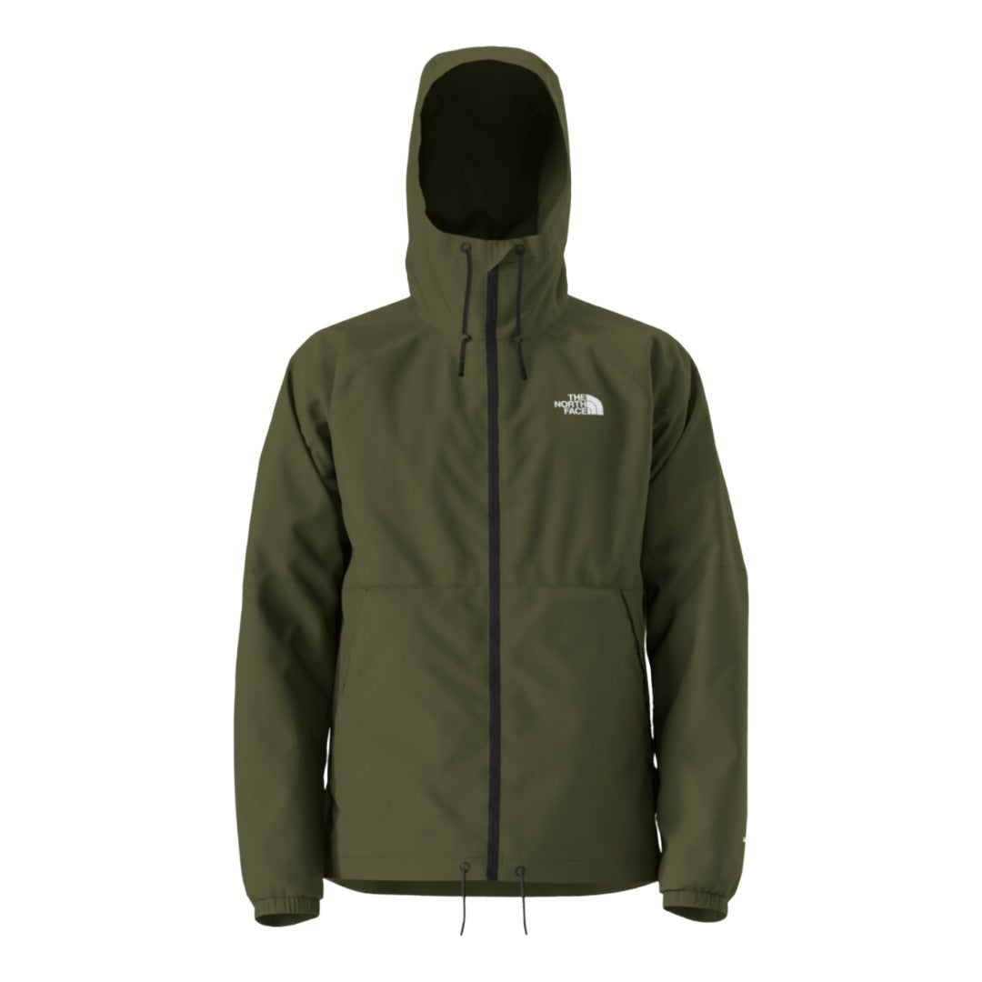 Mens Antora Rain Hoodie-Jackets-The North Face-Woodland Green-Mountain Sports