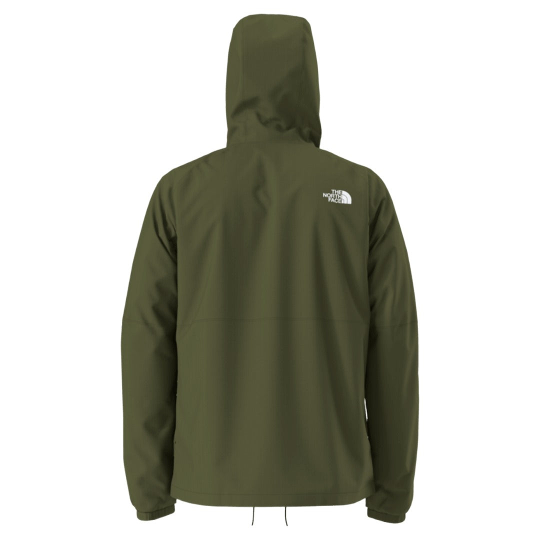 Mens Antora Rain Hoodie-Jackets-The North Face-Woodland Green-Mountain Sports