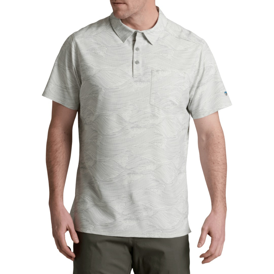 Mens Persuadr Polo-Short Sleeve Shirts-Kuhl-Glacier-Mountain Sports