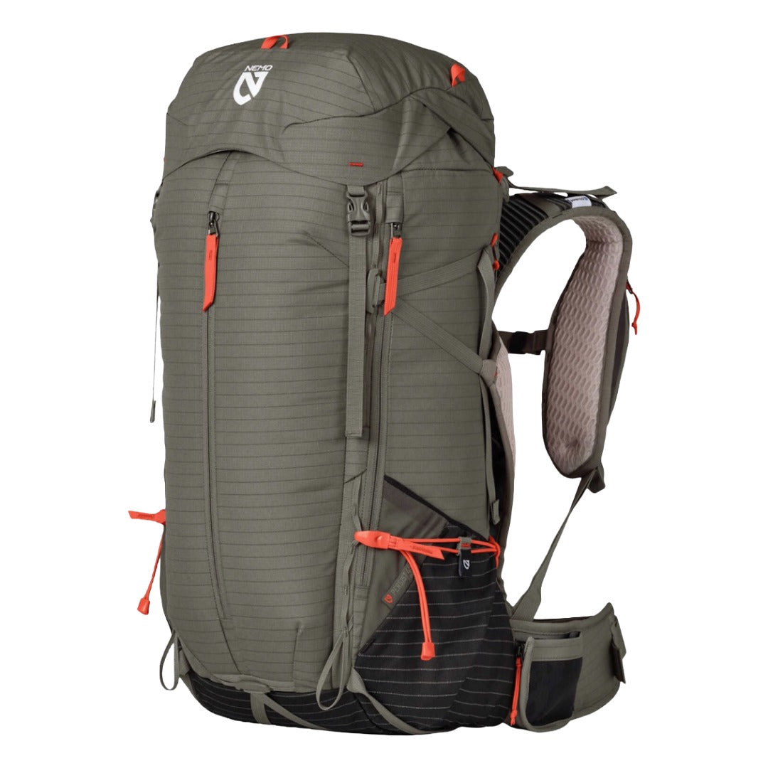 Persist™ Mens 45L Endless Promise® All-Adventure Backpack-Backpacking Packs-Nemo-Smokey Olive-Mountain Sports