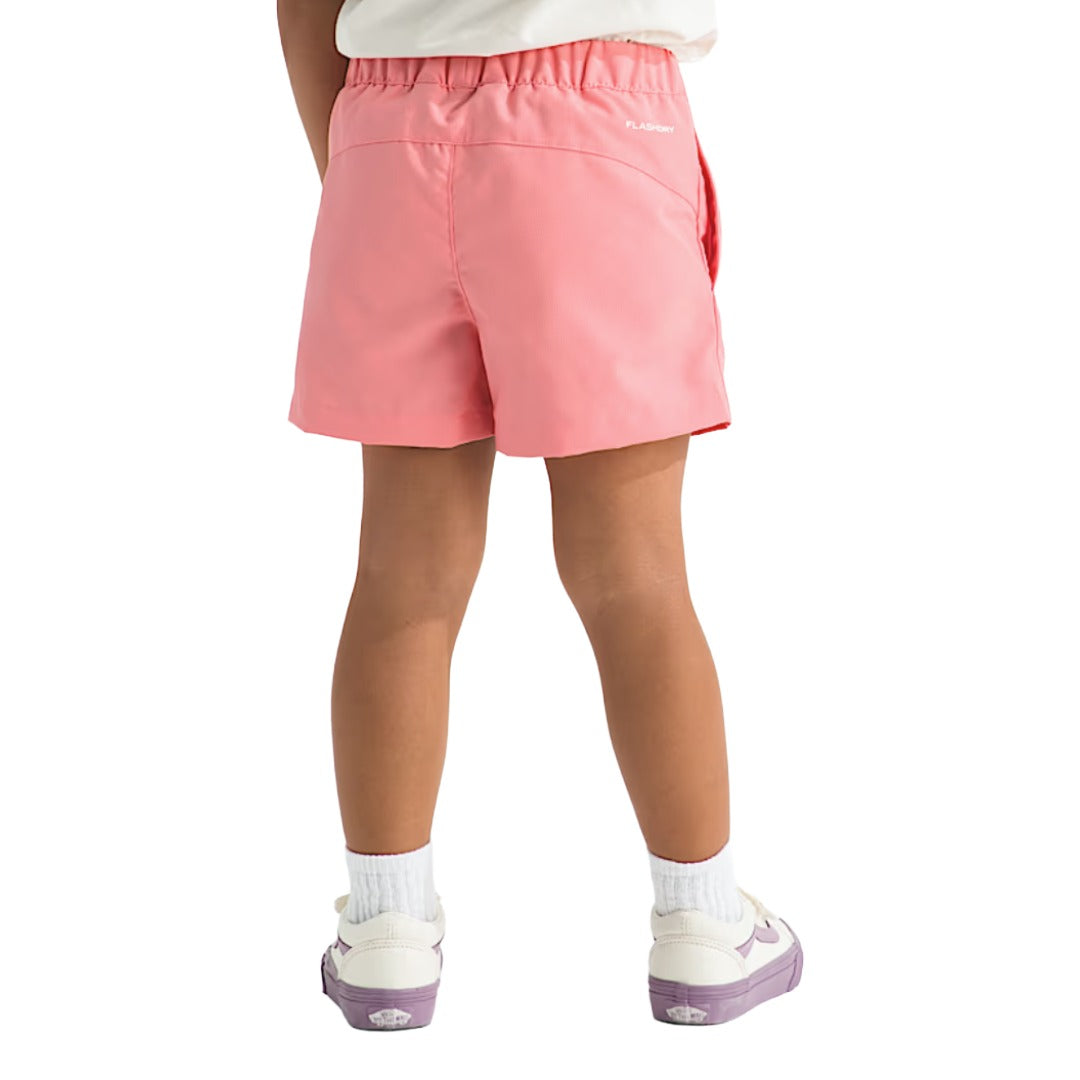 Kids Class V Short-Shorts-The North Face-Fizz Lime Logo Weather Topo Phantom Print-Mountain Sports