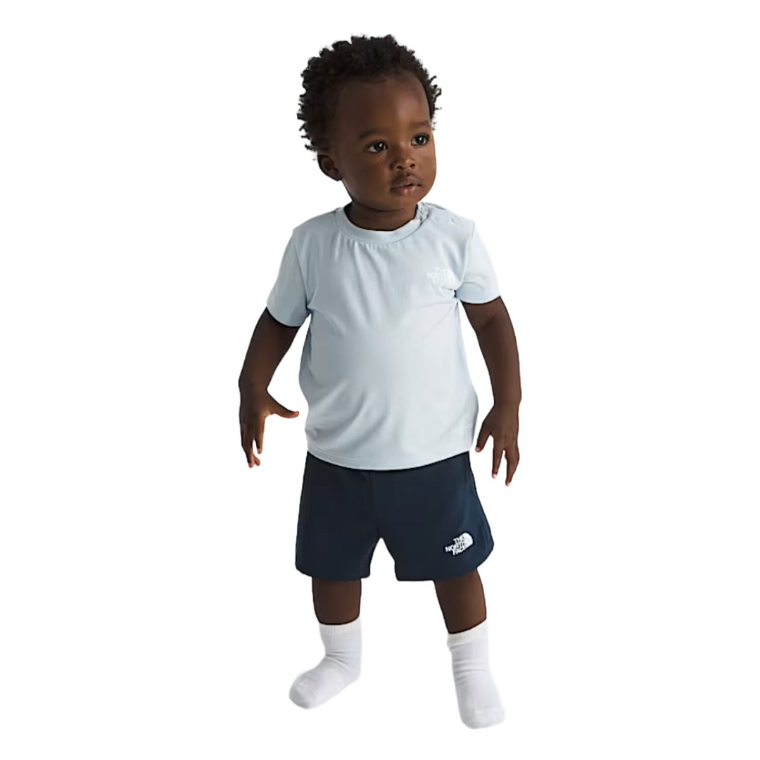 Baby 24/7 Set-Two-Piece Sets-The North Face-Pale Blossom/Transcendent Grey-Mountain Sports