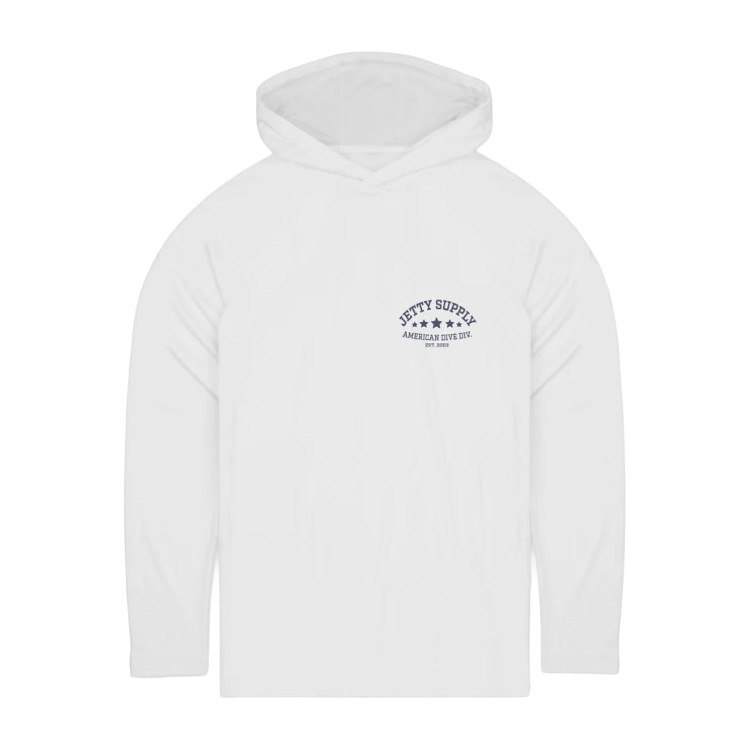 Kids Division UV Hoodie-Jetty-White-Mountain Sports