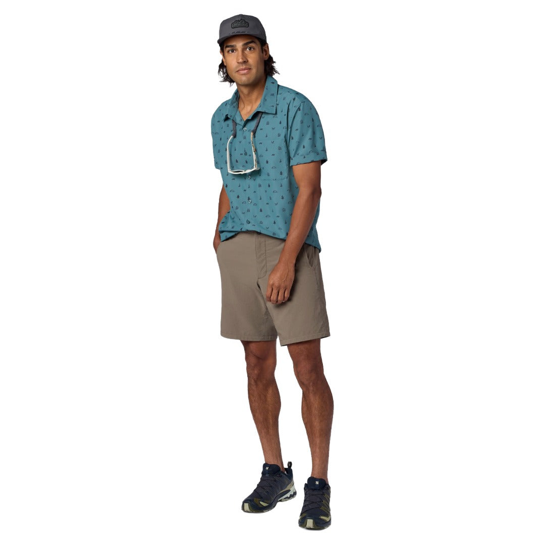 Mens AirExchange UPF 40 Short Sleeve Shirt-Short Sleeve Shirts-Marmot-Seafloor Camping Trip-Mountain Sports