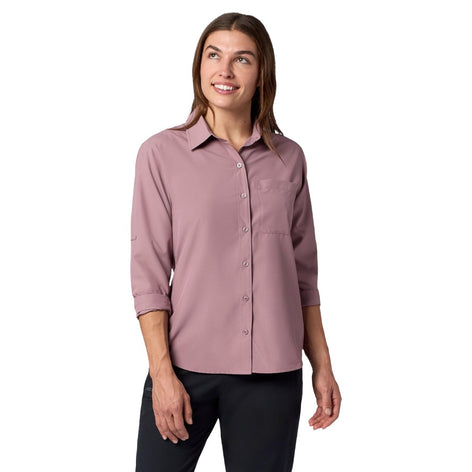 Womens AirExchange UPF 40 Long Sleeve Shirt-Long Sleeve Shirts-Marmot-Light Mauve-Mountain Sports